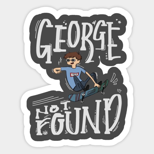 georgenotfound skateboarding Sticker by naddakkidal